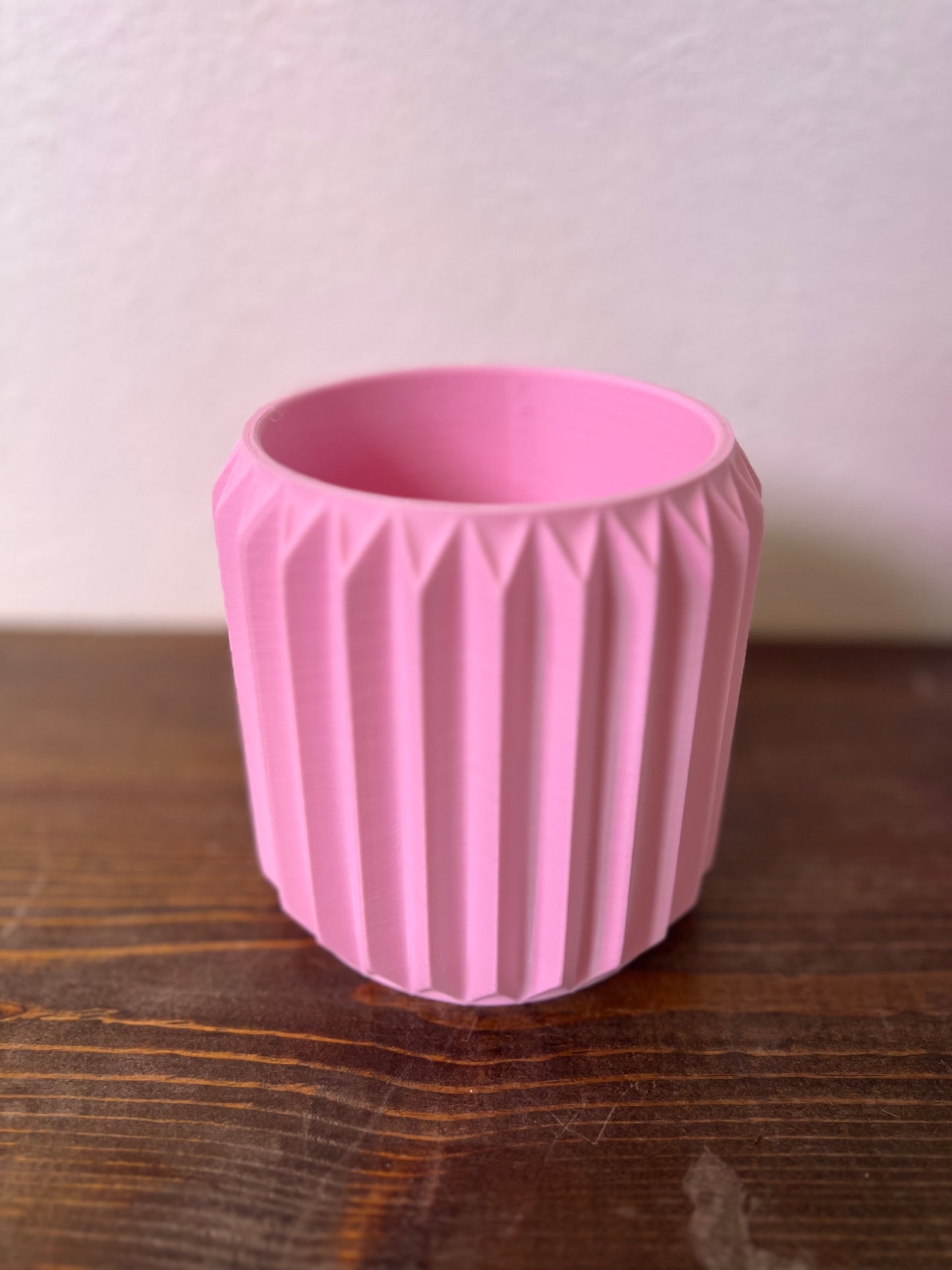 Textured Round Plant Pot