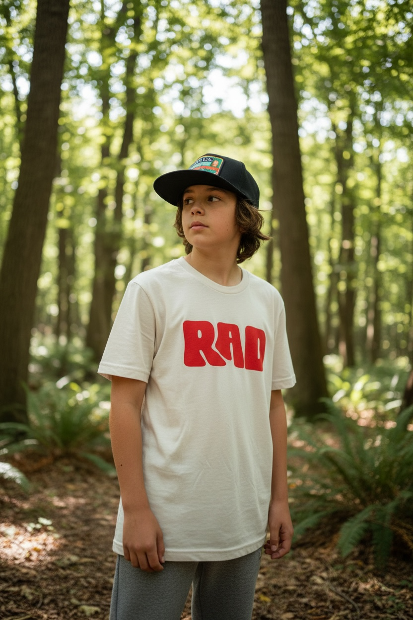 Rad T-shirt- screenprinted