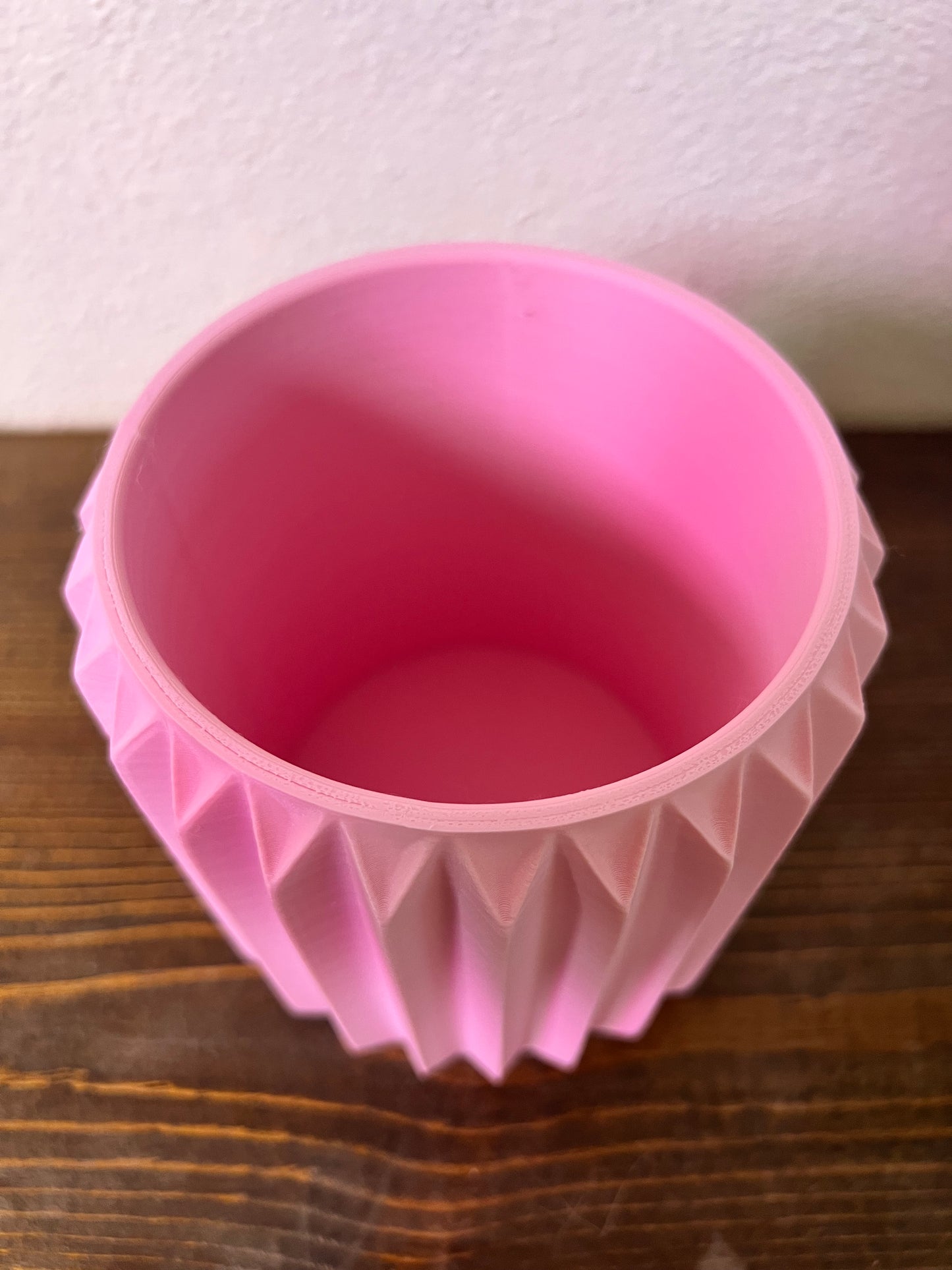 Textured Round Plant Pot