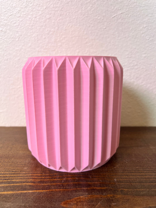 Textured Round Plant Pot