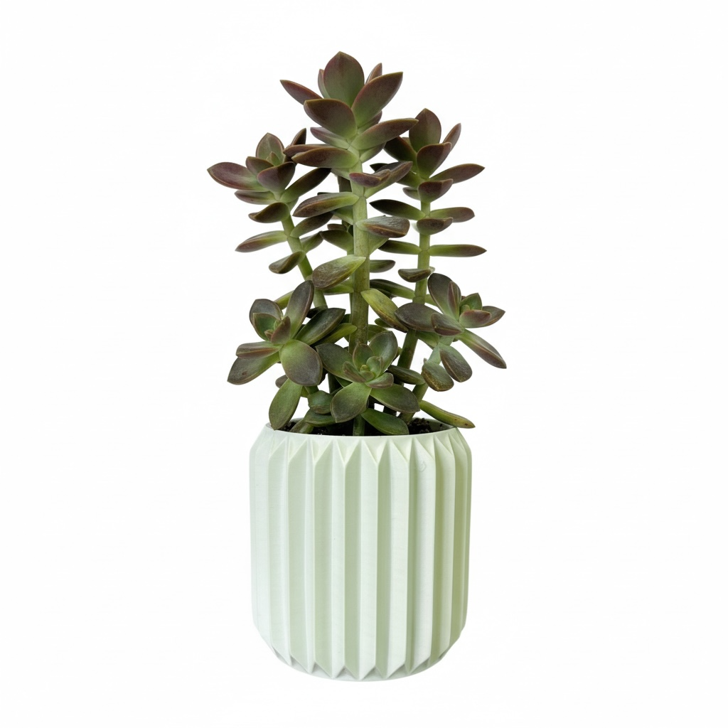 Textured Round Plant Pot