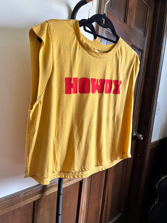Howdy Crop Top- Screenprinted