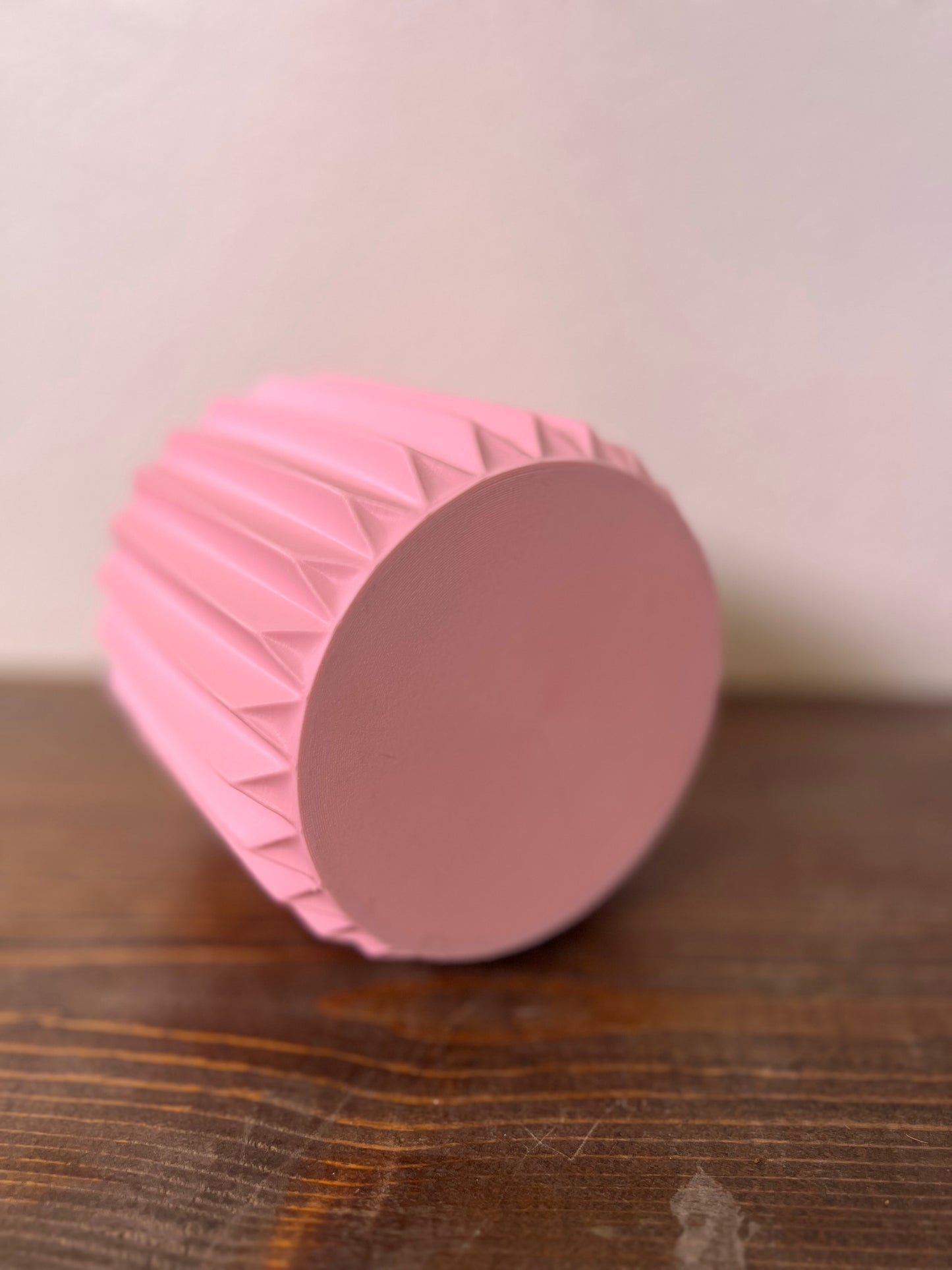 Textured Round Plant Pot