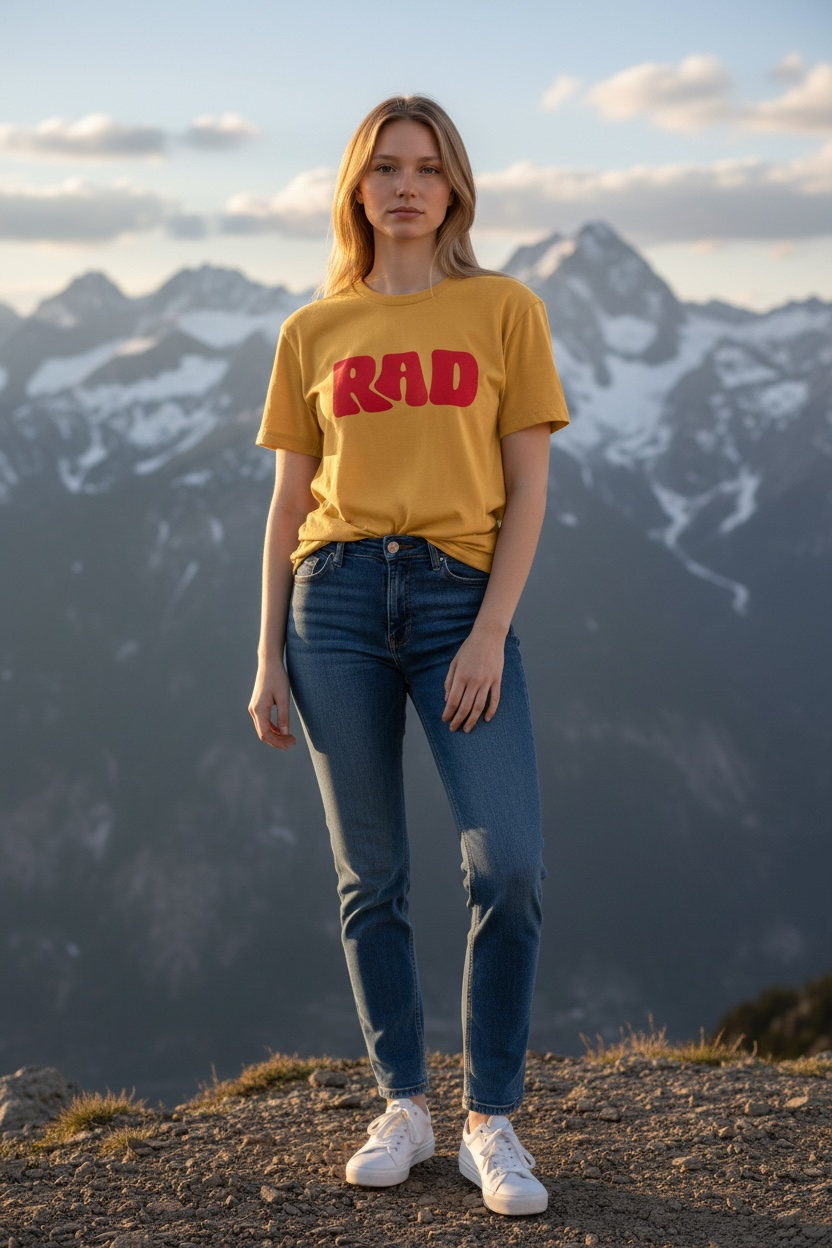 Rad T-shirt- screenprinted