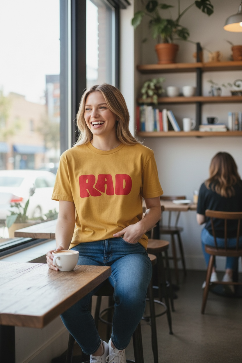 Rad T-shirt- screenprinted